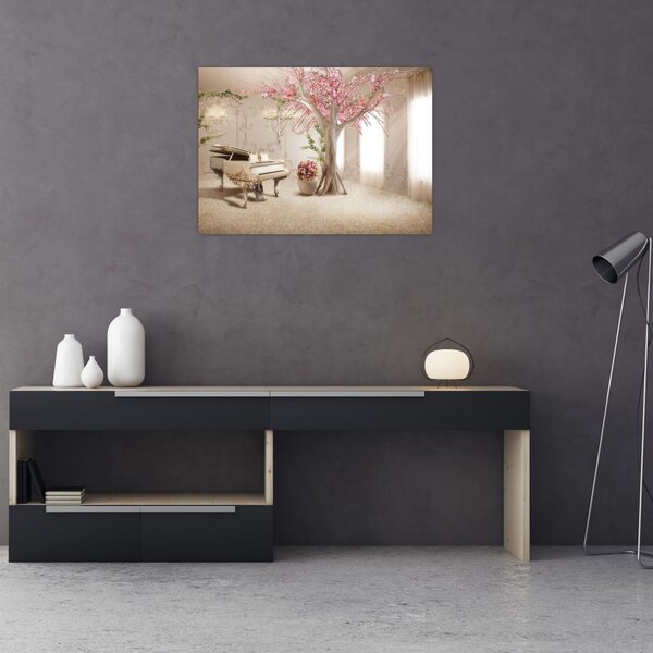 Tablou - Interior de vis cu pian (70x50 cm)