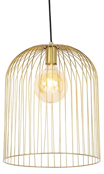 Lampă suspendată design auriu - Wire Knock