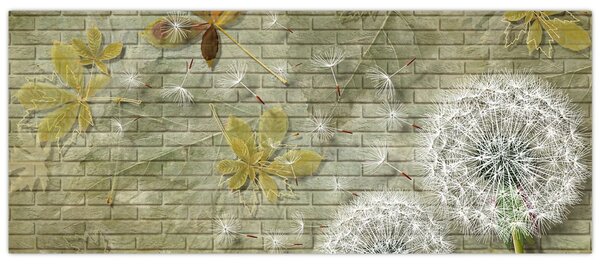 Tablou - Păpădii suflate de vânt (120x50 cm)