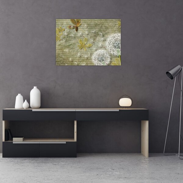Tablou - Păpădii suflate de vânt (70x50 cm)