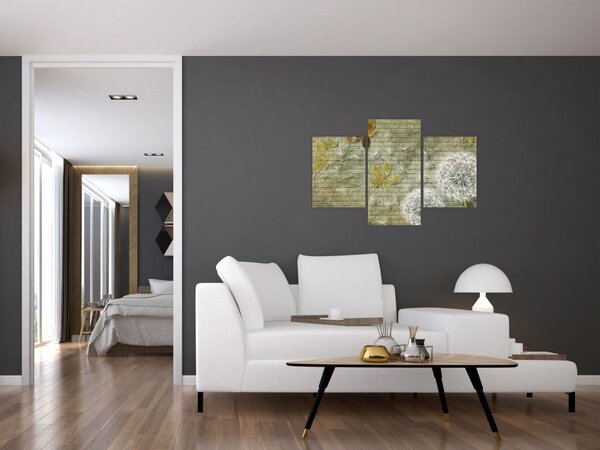 Tablou - Păpădii suflate de vânt (90x60 cm)