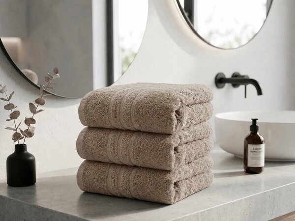 Prosop Classic 50 x 100 cm bej, 100% bumbac