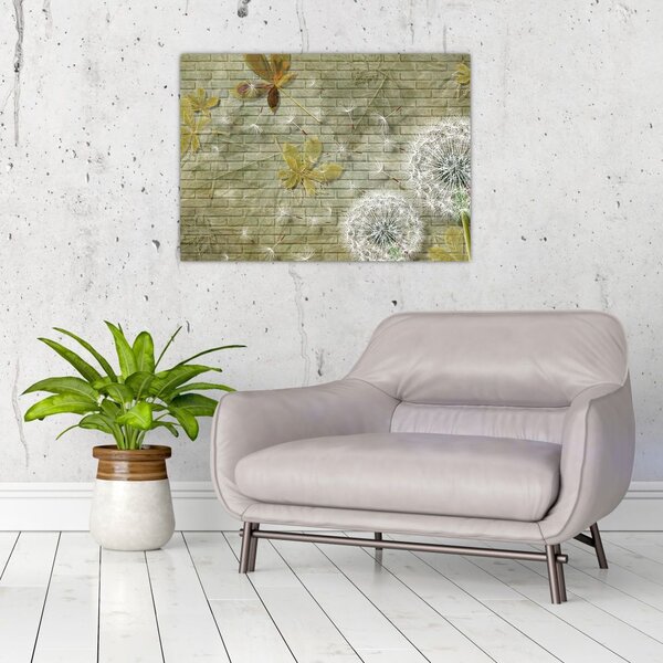 Tablou - Păpădii suflate de vânt (70x50 cm)