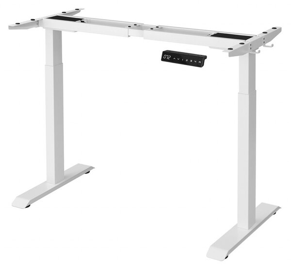 Cadru pentru Birou Songmics, model Margaret, 107.5-175x71-117x60 cm, Alb