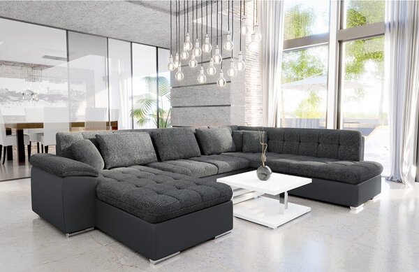 Colțar în formă de U Talina cu funcție de dormit (S) (piele ecologică Soft 020 + Majorka 03). 1058577