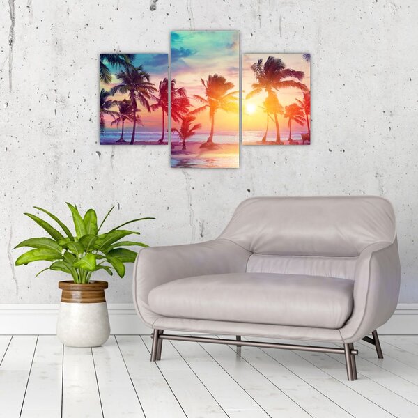 Tablou - Apus de soare tropical (90x60 cm)