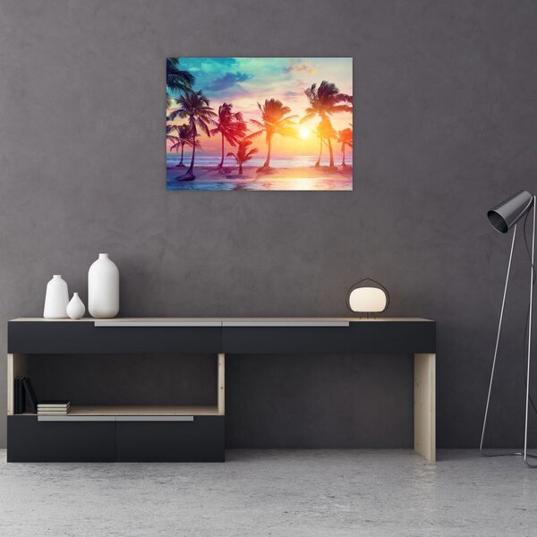 Tablou - Apus de soare tropical (70x50 cm)