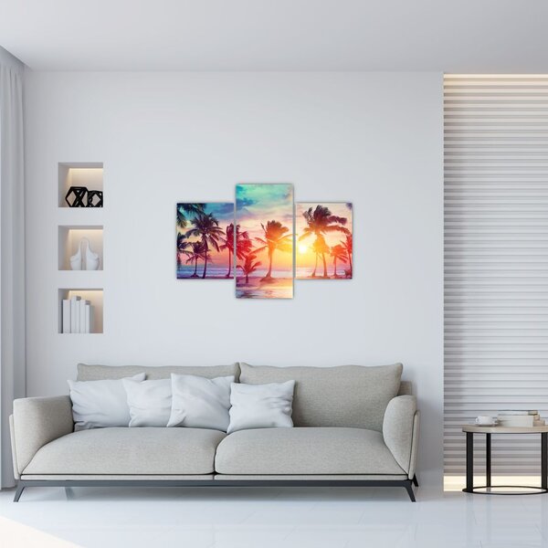 Tablou - Apus de soare tropical (90x60 cm)