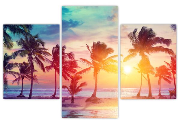 Tablou - Apus de soare tropical (90x60 cm)
