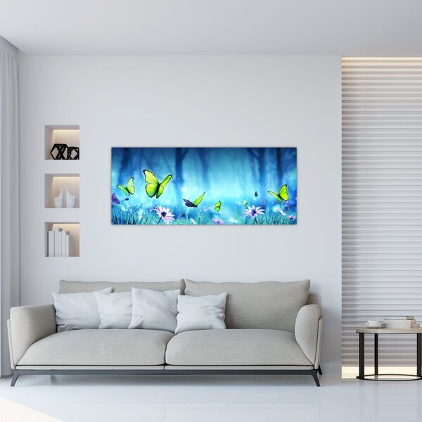Tablou - Poiană mistică de pădure (120x50 cm)