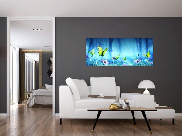 Tablou - Poiană mistică de pădure (120x50 cm)