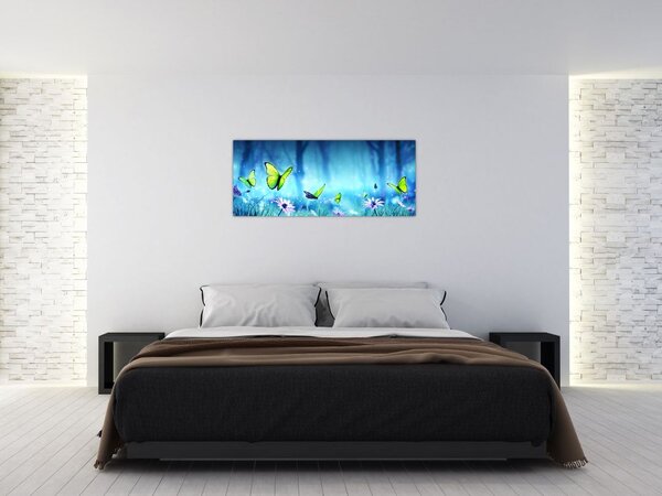 Tablou - Poiană mistică de pădure (120x50 cm)