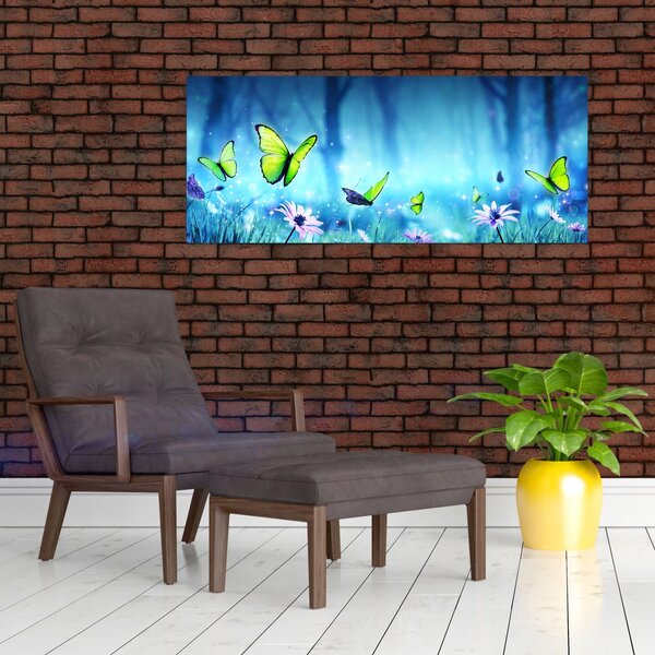 Tablou - Poiană mistică de pădure (120x50 cm)
