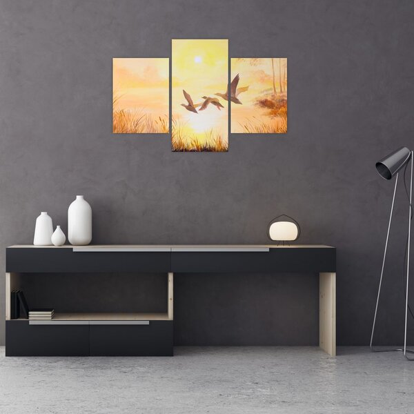 Tablou - Macarale la apus de soare (90x60 cm)
