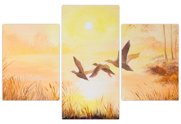 Tablou - Macarale la apus de soare (90x60 cm)