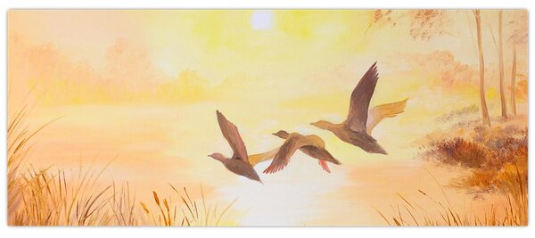 Tablou - Macarale la apus de soare (120x50 cm)