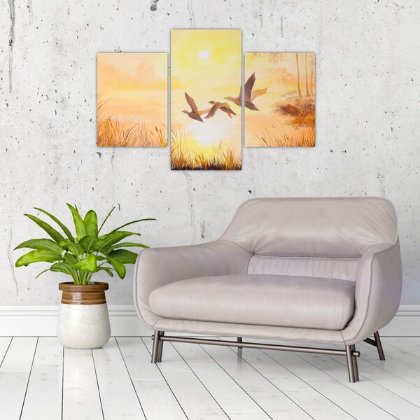 Tablou - Macarale la apus de soare (90x60 cm)