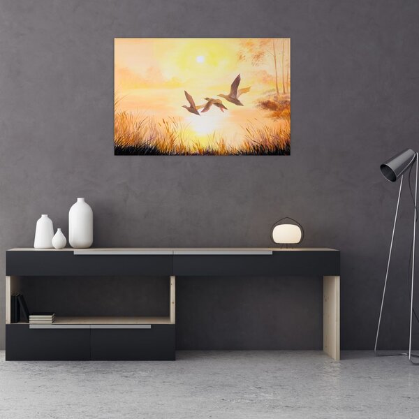 Tablou - Macarale la apus de soare (90x60 cm)