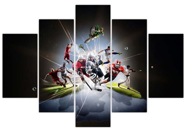 Tablou - Sportivii (150x105 cm)