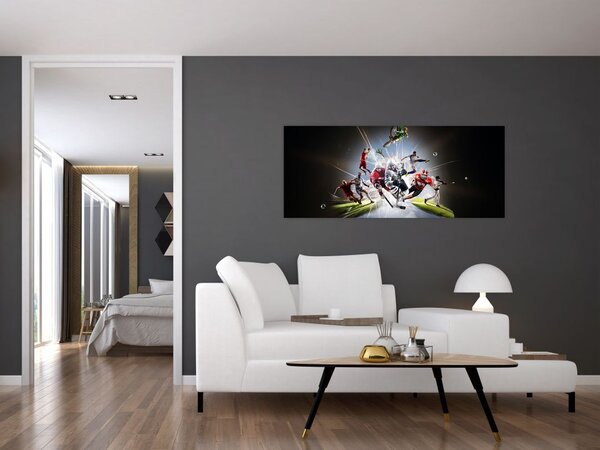 Tablou - Sportivii (120x50 cm)