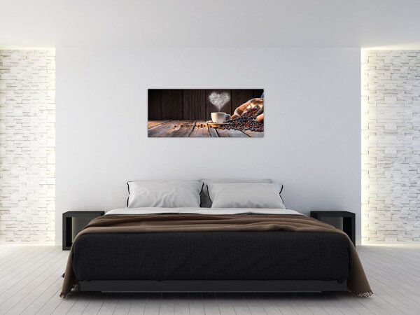 Tablou - Timp pentru cafea (120x50 cm)