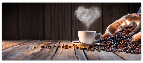 Tablou - Timp pentru cafea (120x50 cm)