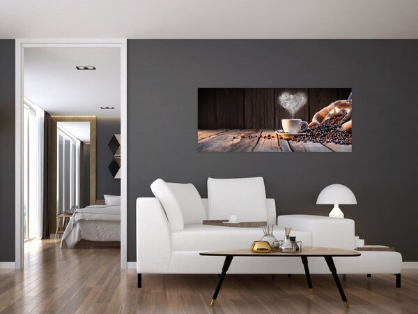 Tablou - Timp pentru cafea (120x50 cm)