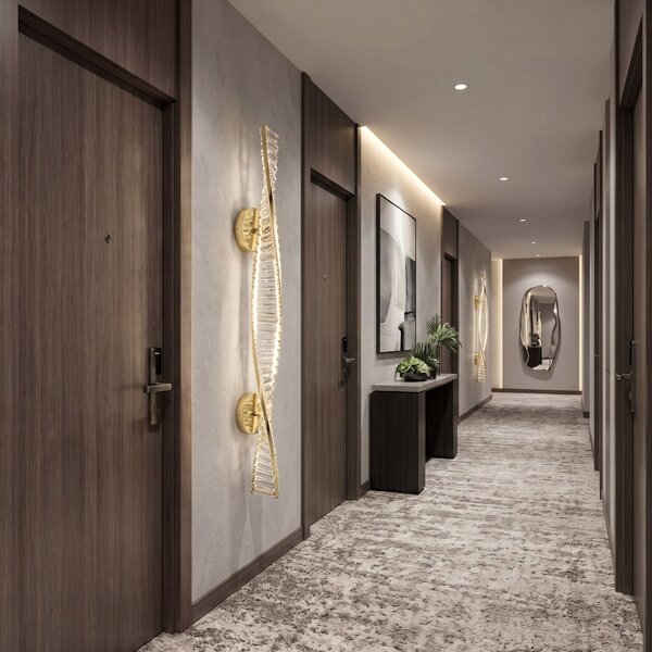 APLICĂ LED DE PERETE APP1951-W 50 cm GOLD