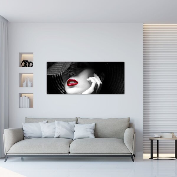 Tablou - Femeie cu pălărie (120x50 cm)