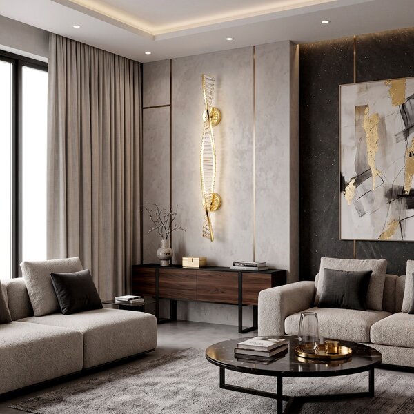 APLICĂ LED DE PERETE APP1951-W 50 cm GOLD