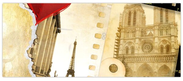 Tablou - Amintiri din Paris (120x50 cm)