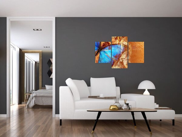 Tablou - Fluture albastru (90x60 cm)