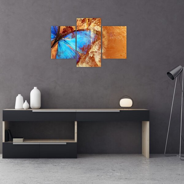 Tablou - Fluture albastru (90x60 cm)