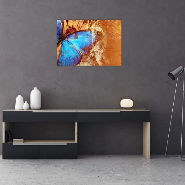 Tablou - Fluture albastru (70x50 cm)