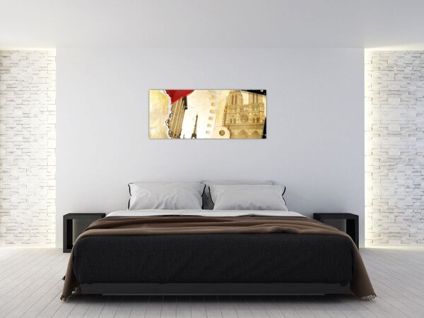 Tablou - Amintiri din Paris (120x50 cm)