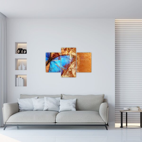 Tablou - Fluture albastru (90x60 cm)