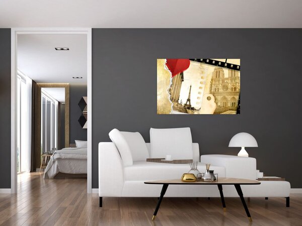 Tablou - Amintiri din Paris (90x60 cm)
