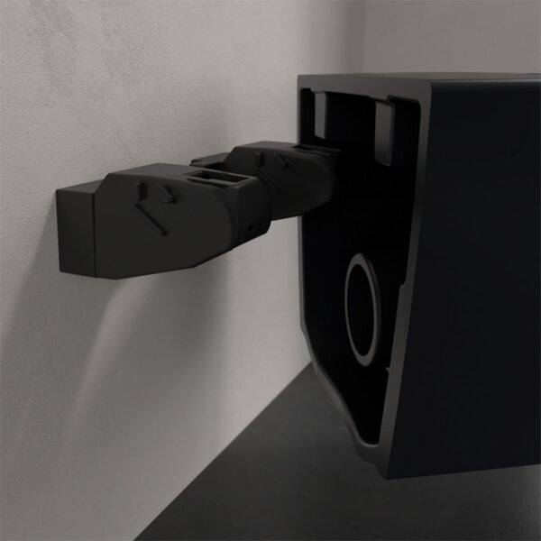 Vas wc suspendat, Villeroy & Boch, Antao, rimless, cu TwistFlush, pure black