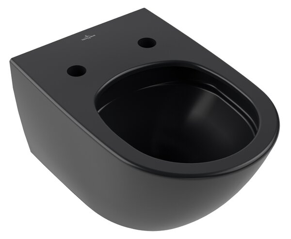 Vas wc suspendat, Villeroy & Boch, Antao, rimless, cu TwistFlush, pure black