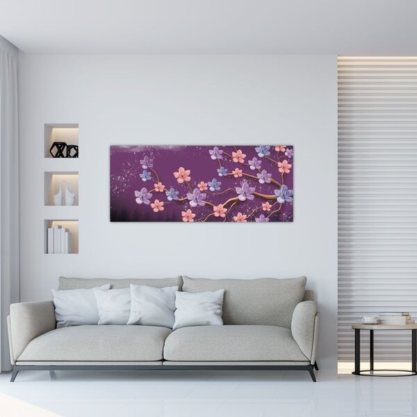 Tablou - Amurg de primăvară (120x50 cm)