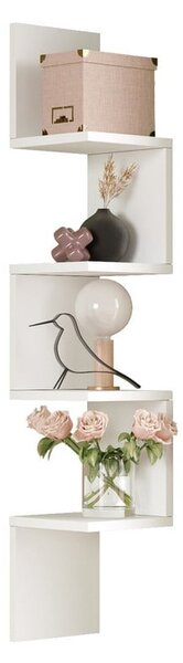 Bibliotecă de perete albă 22x117 cm Laura – Kalune Design