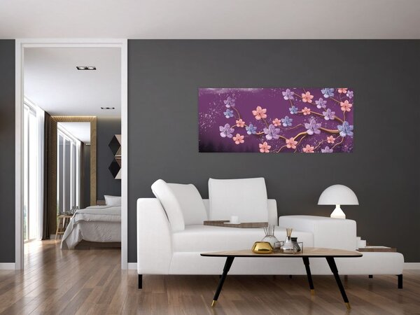 Tablou - Amurg de primăvară (120x50 cm)