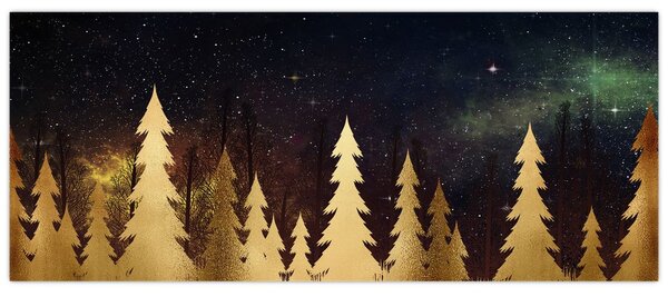 Tablou - Noapte de aur (120x50 cm)