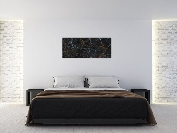 Tablou - Marmură neagră (120x50 cm)