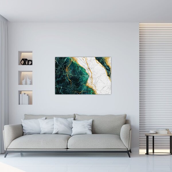 Tablou - Marmură turcoaz (90x60 cm)