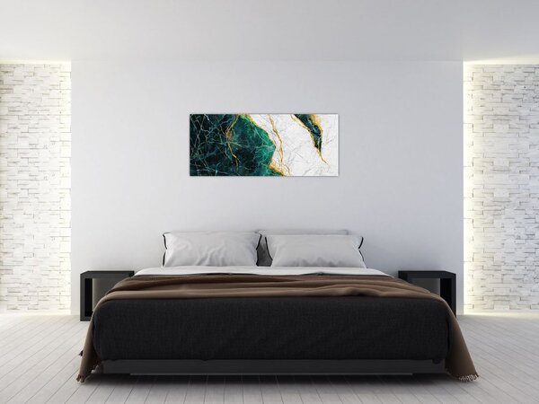 Tablou - Marmură turcoaz (120x50 cm)
