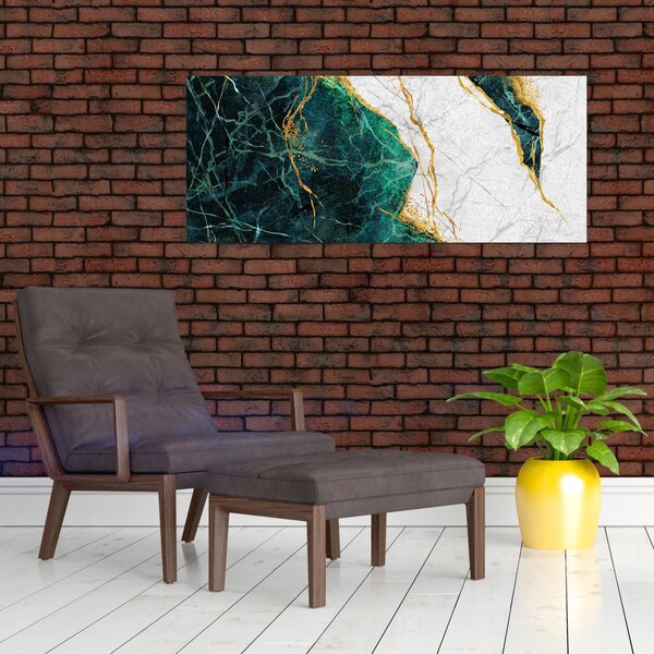 Tablou - Marmură turcoaz (120x50 cm)