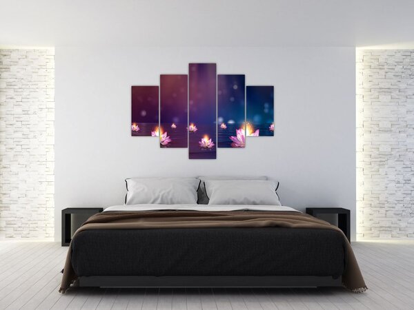 Tablou - Nuferi magici (150x105 cm)