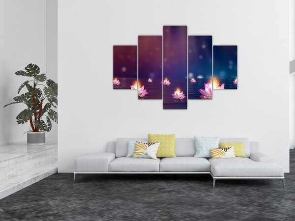 Tablou - Nuferi magici (150x105 cm)