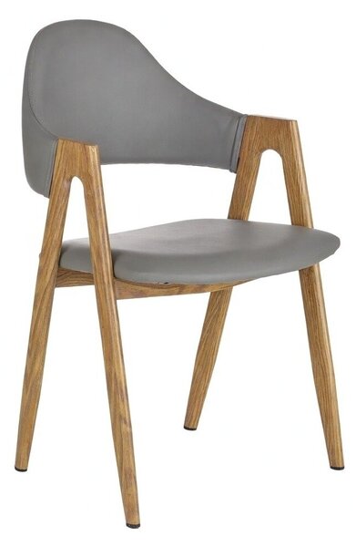 Scaun Houston 561, Stejar, Gri, 80x53x57cm, 7.3 kg